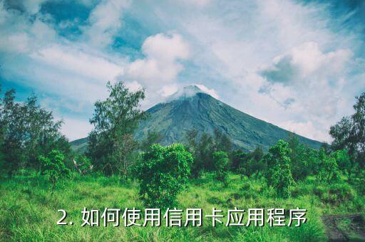 信用卡对应的app，使用信用卡应用程序管理您的信用卡账户