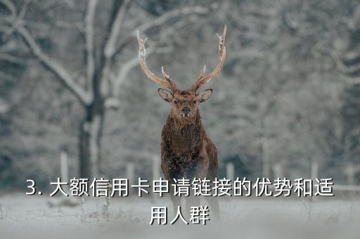 大额信用卡申请链接，立即申请高额信用卡，轻松提升你的信用评级！