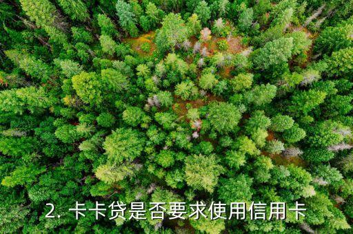 卡卡贷要信用卡吗，卡卡贷是否要求使用信用卡？