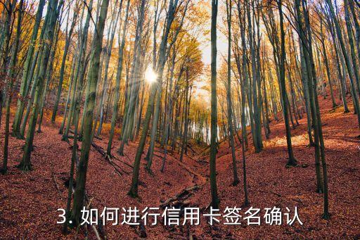办理信用卡签字确认，信用卡签名确认终审