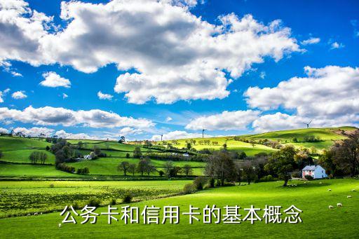 公务卡和信用卡的基本概念