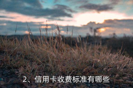办理信用卡收费多少，信用卡收费标准是什么？