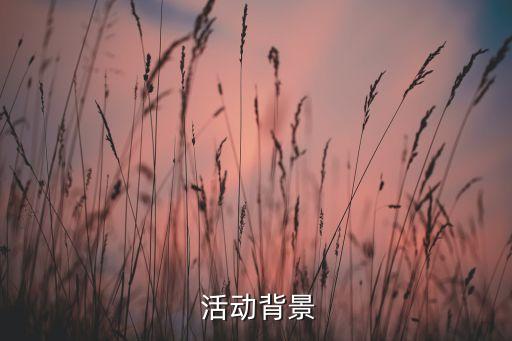 活动背景