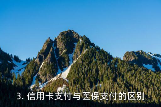 医保能用信用卡吗，医保支付可否用信用卡？