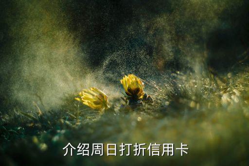介绍周日打折信用卡