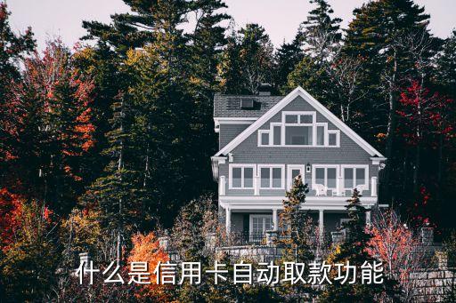 什么是信用卡自动取款功能