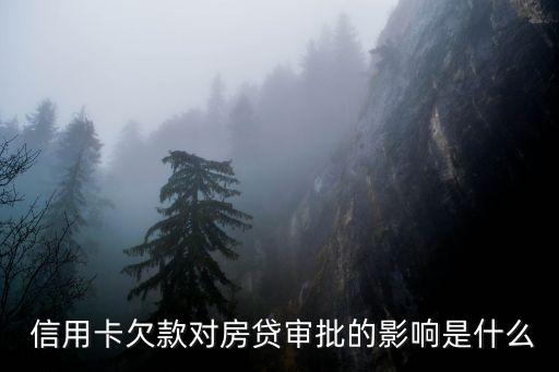 信用卡欠款对房贷审批的影响是什么