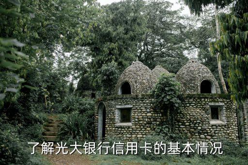了解光大银行信用卡的基本情况