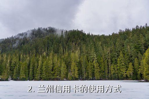 兰州信用卡怎么用，兰州信用卡使用指南