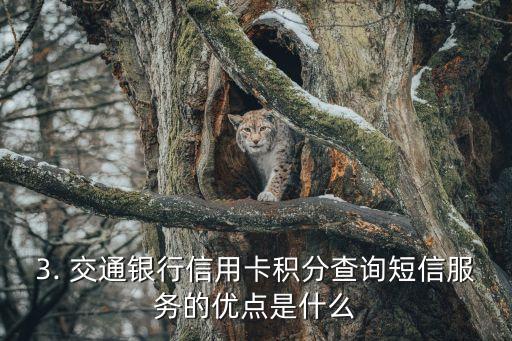 交通银行信用卡积分查询短信，查询交行信用卡积分的短信服务