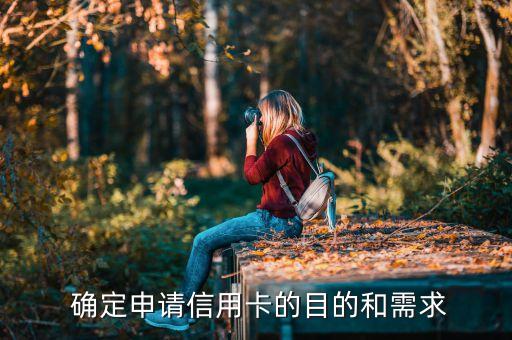 确定申请信用卡的目的和需求