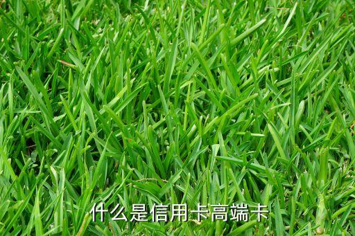 什么是信用卡高端卡