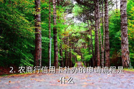农商行信用卡补办，农商行信用卡补办：如何申请？