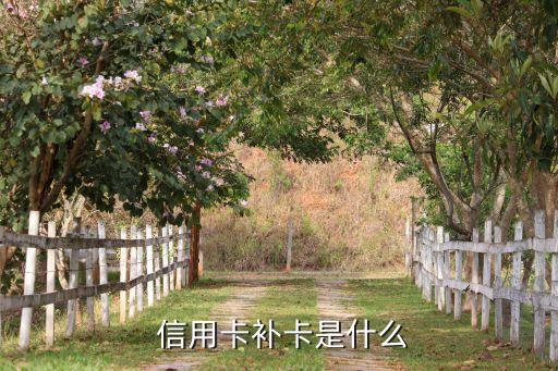 信用卡补卡是什么
