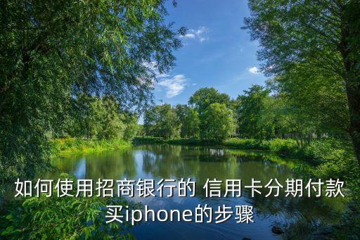 如何使用招商银行的 信用卡分期付款买iphone的步骤