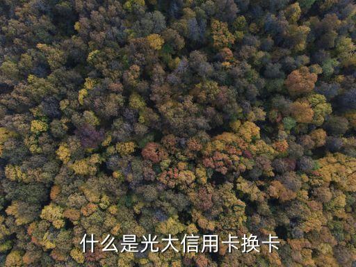 什么是光大信用卡换卡