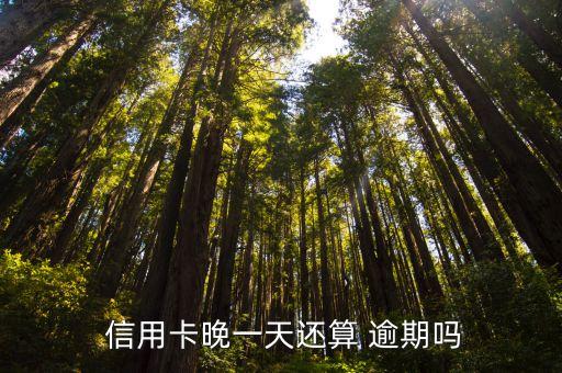 信用卡超过1天算逾期吗,宁波信用卡超过1天算逾期吗
