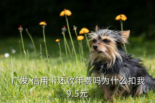  广发 信用卡还收年费吗为什么扣我9.5元