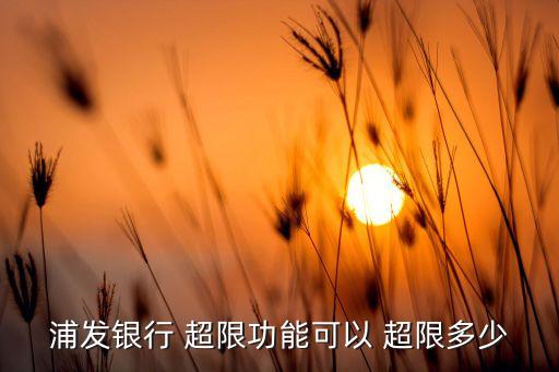 都哪个行信用卡有超限额度,哪个行信用卡有超限额度可以用
