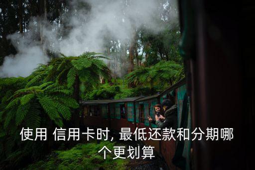 使用 信用卡时, 最低还款和分期哪个更划算