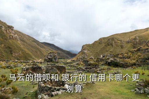马云的借呗和 银行的 信用卡哪个更划算