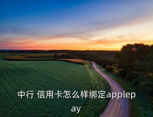 中行 信用卡怎么样绑定applepay