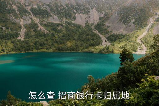 怎么查 招商银行卡归属地