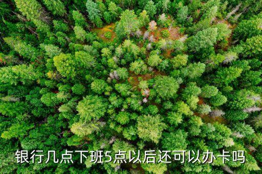 银行几点下班5点以后还可以办卡吗