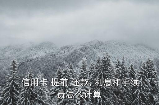 信用卡提前还款收利息吗