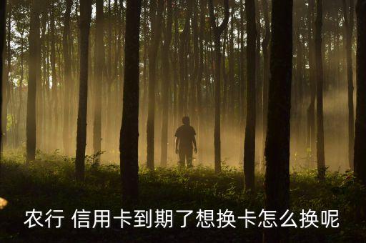 农业银行信用卡有东西换吗
