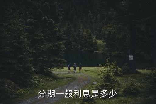 分期一般利息是多少