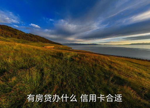 有房贷办什么 信用卡合适