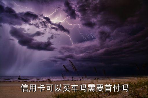  信用卡可以买车吗需要首付吗
