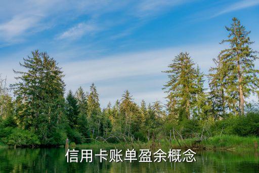 信用卡账单盈余概念