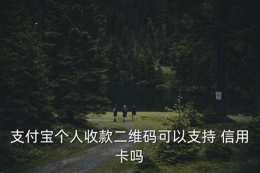 支付宝个人收款二维码可以支持 信用卡吗