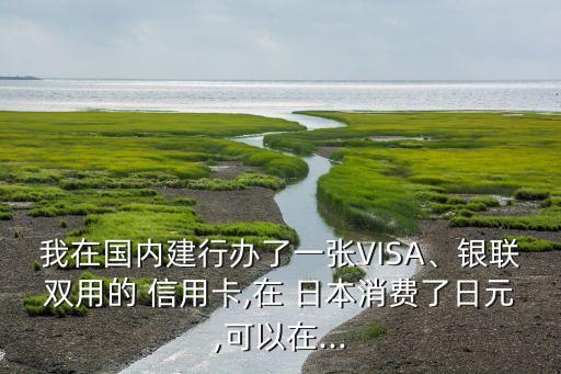 我在国内建行办了一张VISA、银联双用的 信用卡,在 日本消费了日元,可以在...