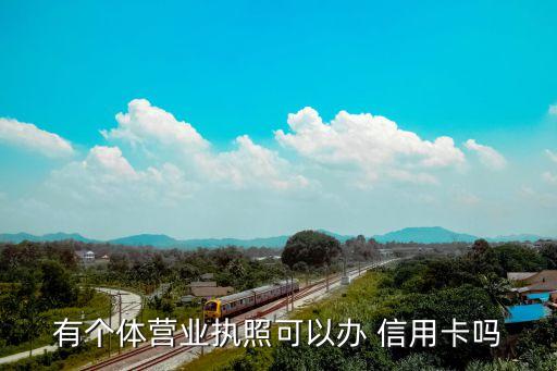 有个体营业执照可以办 信用卡吗