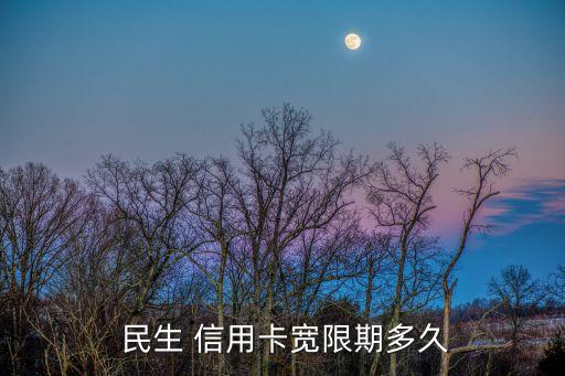  民生 信用卡宽限期多久