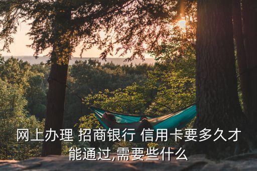 招商银行信用卡难通过吗