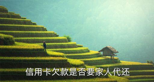  信用卡欠款是否要家人代还