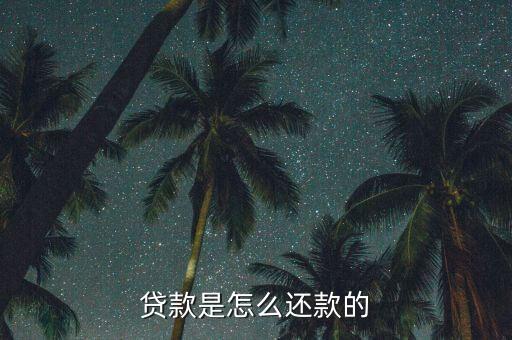 贷款是怎么还款的