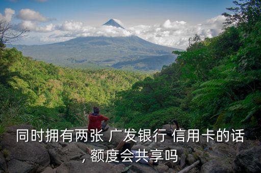 同时拥有两张 广发银行 信用卡的话, 额度会共享吗