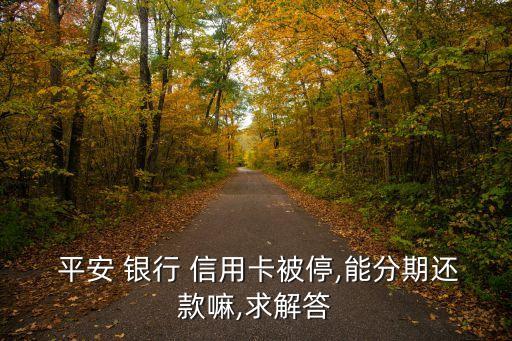 平安银行信用卡被暂停怎么办