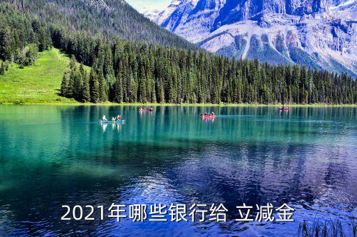 2021年哪些银行给 立减金