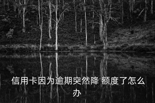  信用卡因为逾期突然降 额度了怎么办