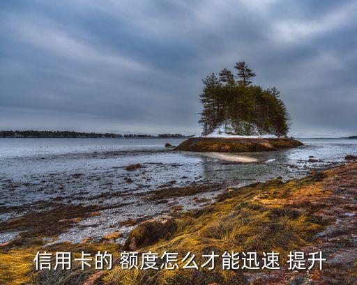  信用卡的 额度怎么才能迅速 提升