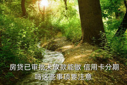 房贷审核期间信用卡有分期,审核房贷的时候信用卡算负债吗?