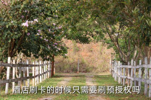  酒店刷卡的时候只需要刷预授权吗