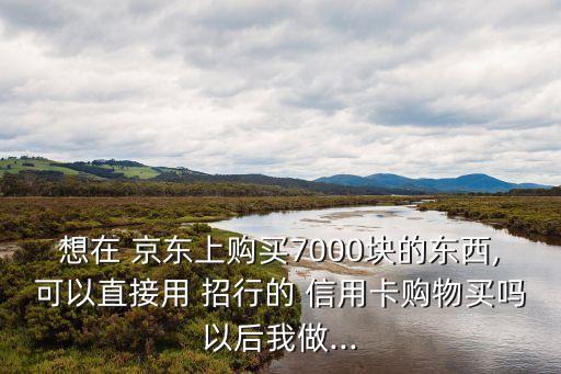 想在 京东上购买7000块的东西,可以直接用 招行的 信用卡购物买吗以后我做...