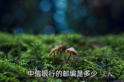  中信银行的邮编是多少